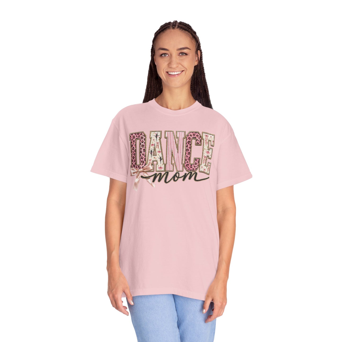 Dance Mom T-Shirt — Leopard Ballet Ribbon Graphic Tee