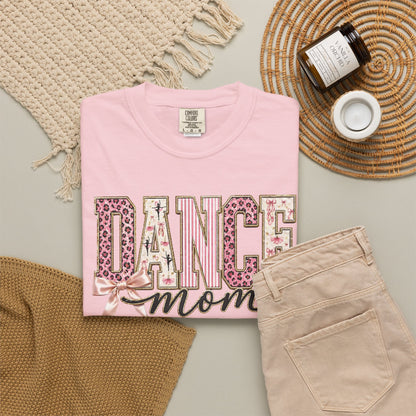 Dance Mom T-Shirt — Leopard Ballet Ribbon Graphic Tee