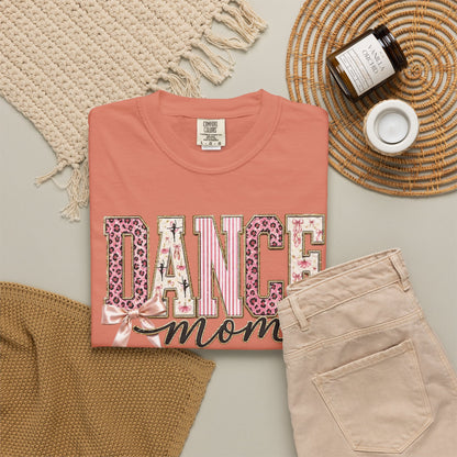 Dance Mom T-Shirt — Leopard Ballet Ribbon Graphic Tee