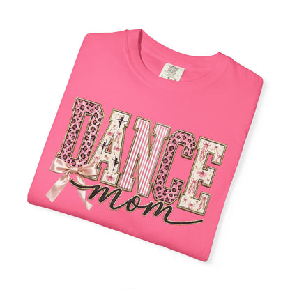 Dance Mom T-Shirt — Leopard Ballet Ribbon Graphic Tee
