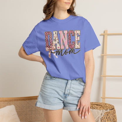 Dance Mom T-Shirt — Leopard Ballet Ribbon Graphic Tee