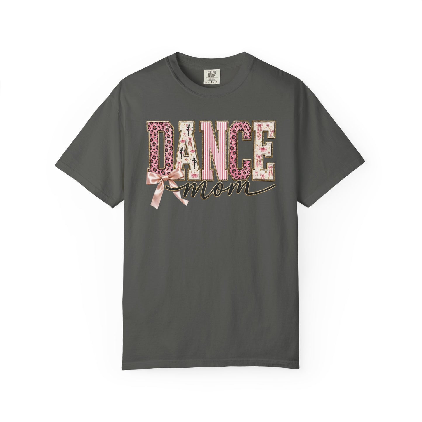 Dance Mom T-Shirt — Leopard Ballet Ribbon Graphic Tee
