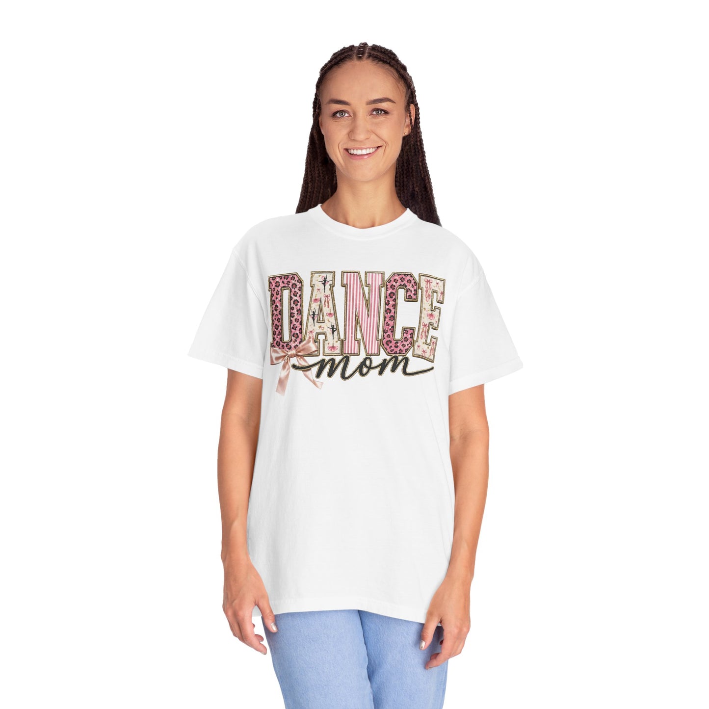 Dance Mom T-Shirt — Leopard Ballet Ribbon Graphic Tee