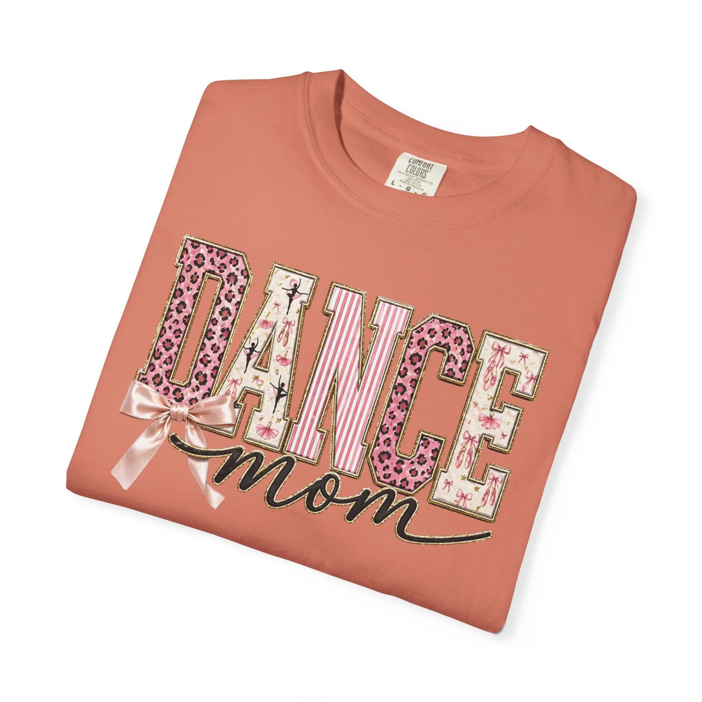 Dance Mom T-Shirt — Leopard Ballet Ribbon Graphic Tee
