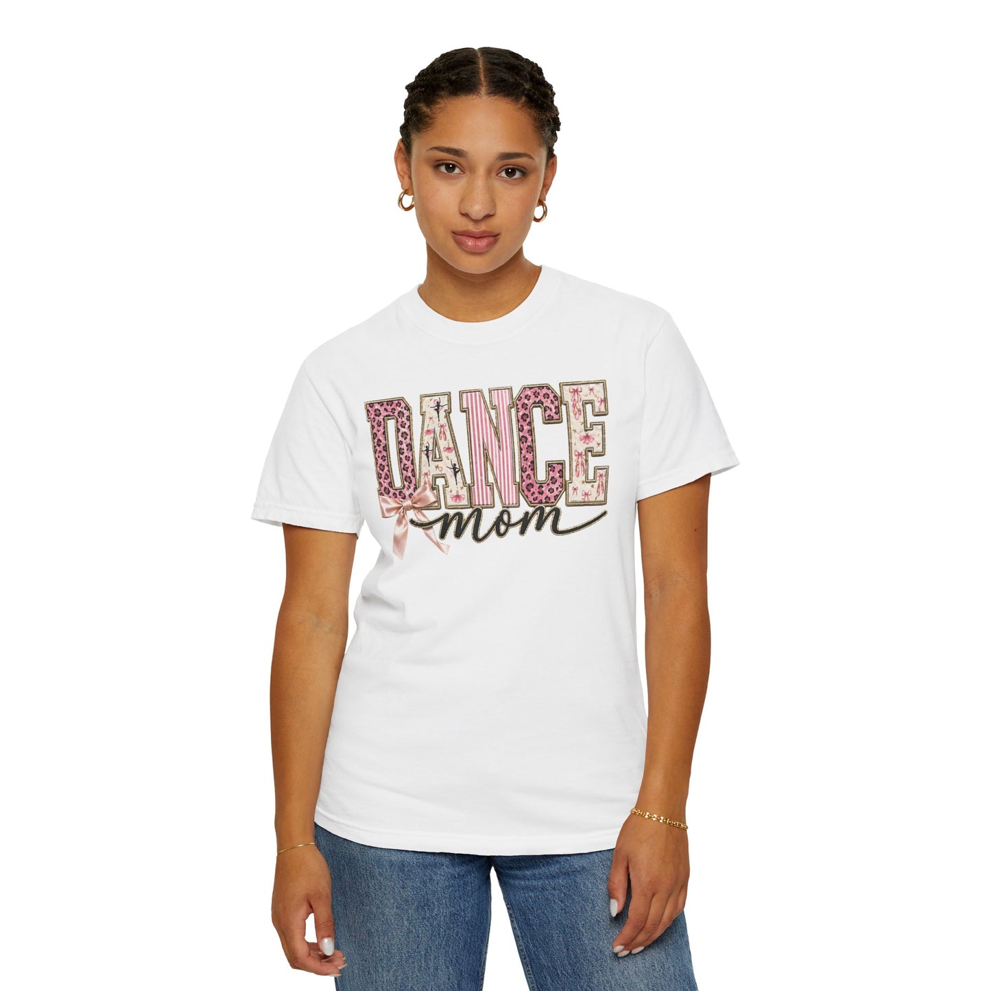 Dance Mom T-Shirt — Leopard Ballet Ribbon Graphic Tee