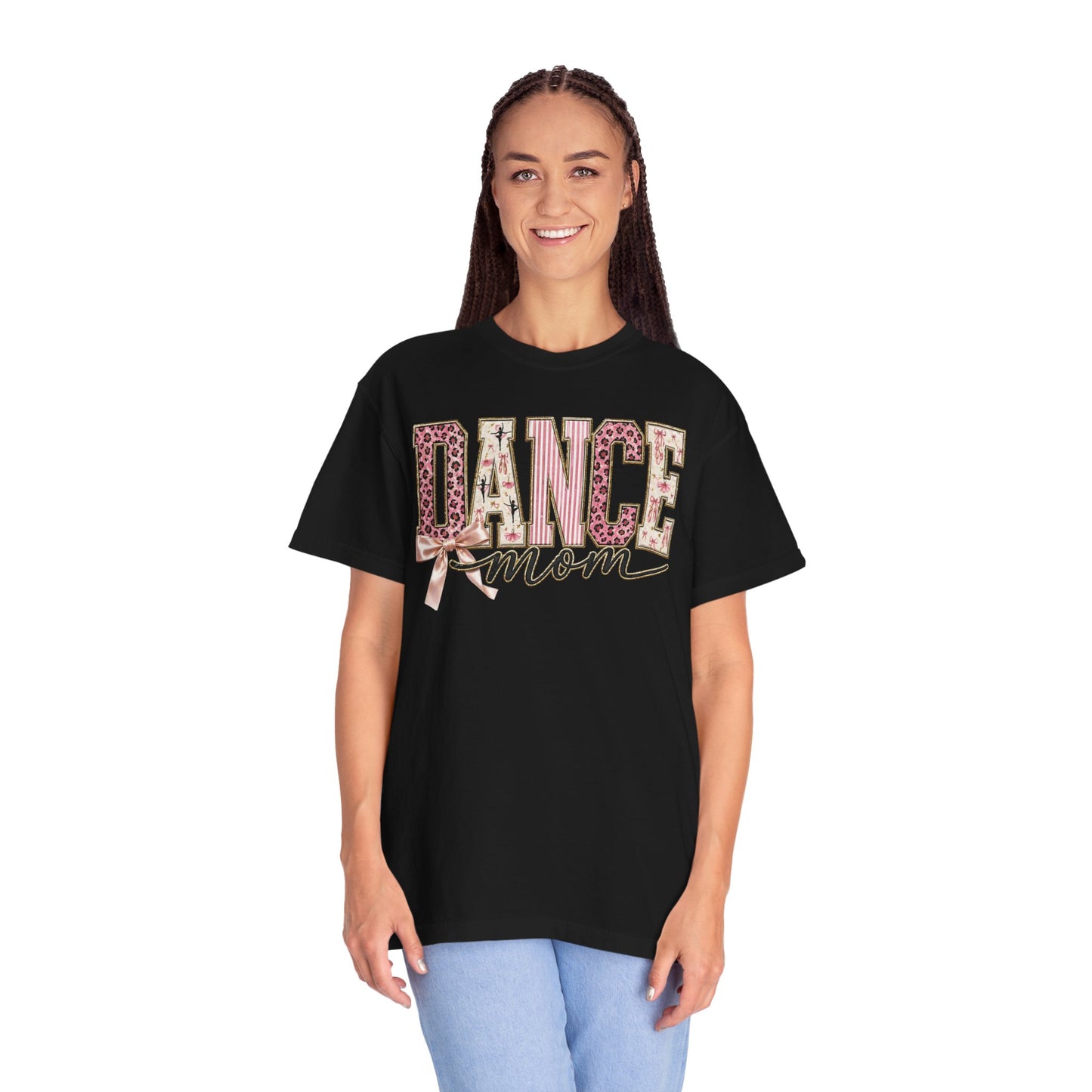 Dance Mom T-Shirt — Leopard Ballet Ribbon Graphic Tee