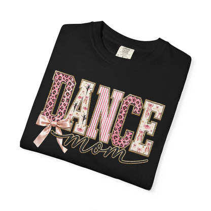 Dance Mom T-Shirt — Leopard Ballet Ribbon Graphic Tee
