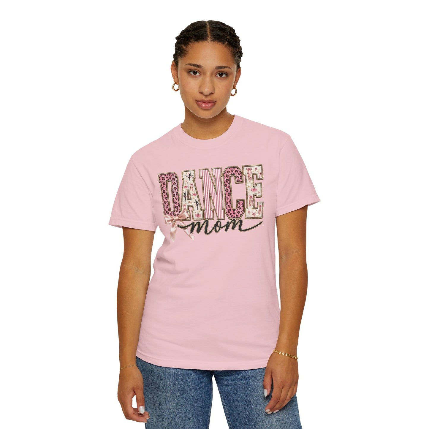 Dance Mom T-Shirt — Leopard Ballet Ribbon Graphic Tee