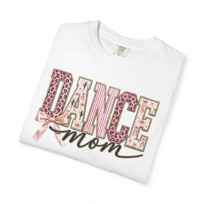 Dance Mom T-Shirt — Leopard Ballet Ribbon Graphic Tee