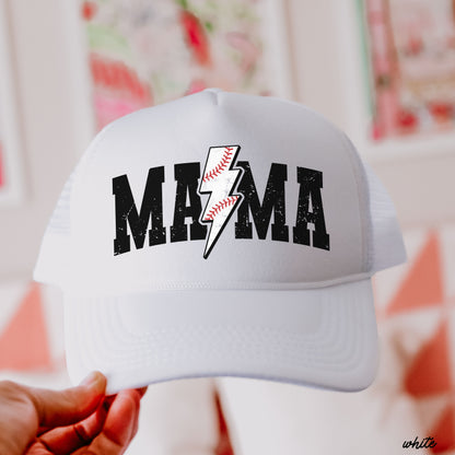 Baseball Mama Bolt Trucker Hat *9 Colors